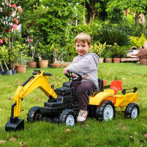 Homcom kids pedal - go, kart