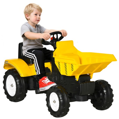 Homcom ride tractor - on,